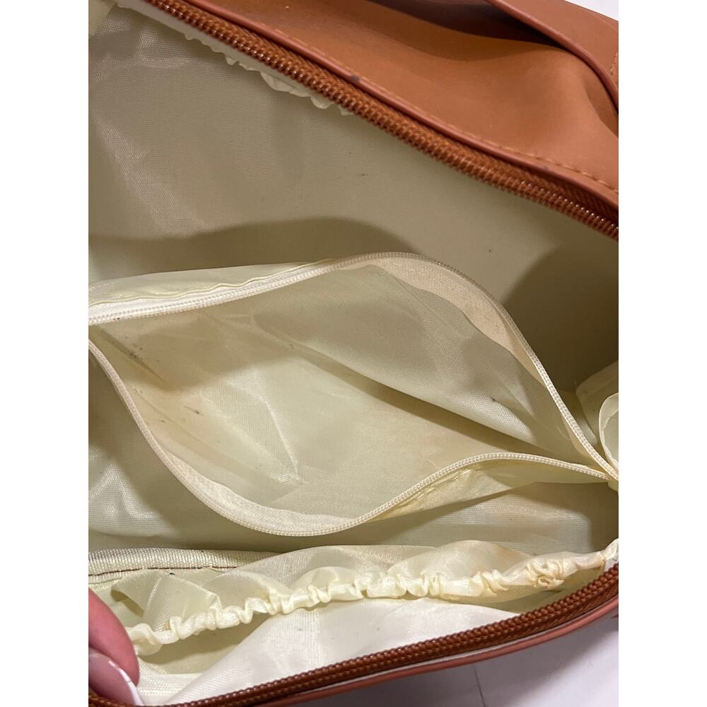 Rose of No Man's Land Beauty Bag Cosmetic Travel Toiletry Multi Pocket Brown - Picture 2 of 9